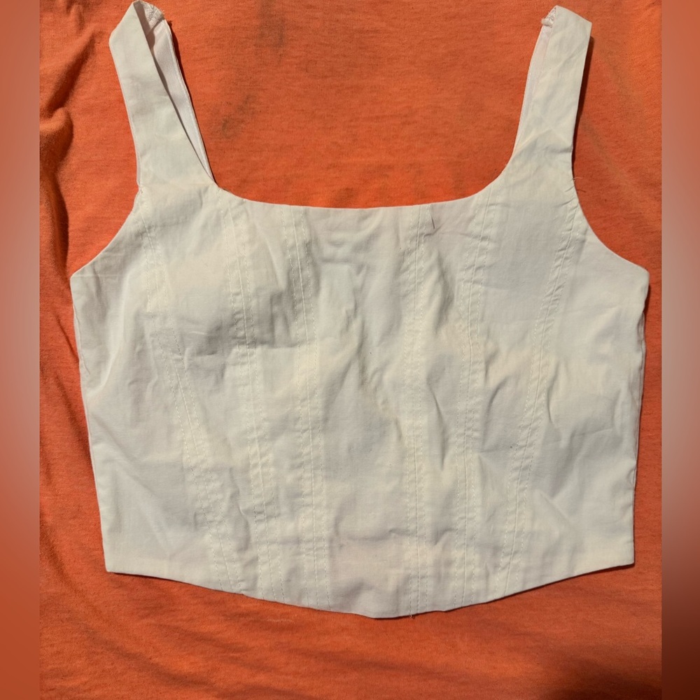 Beautiful woman crop top